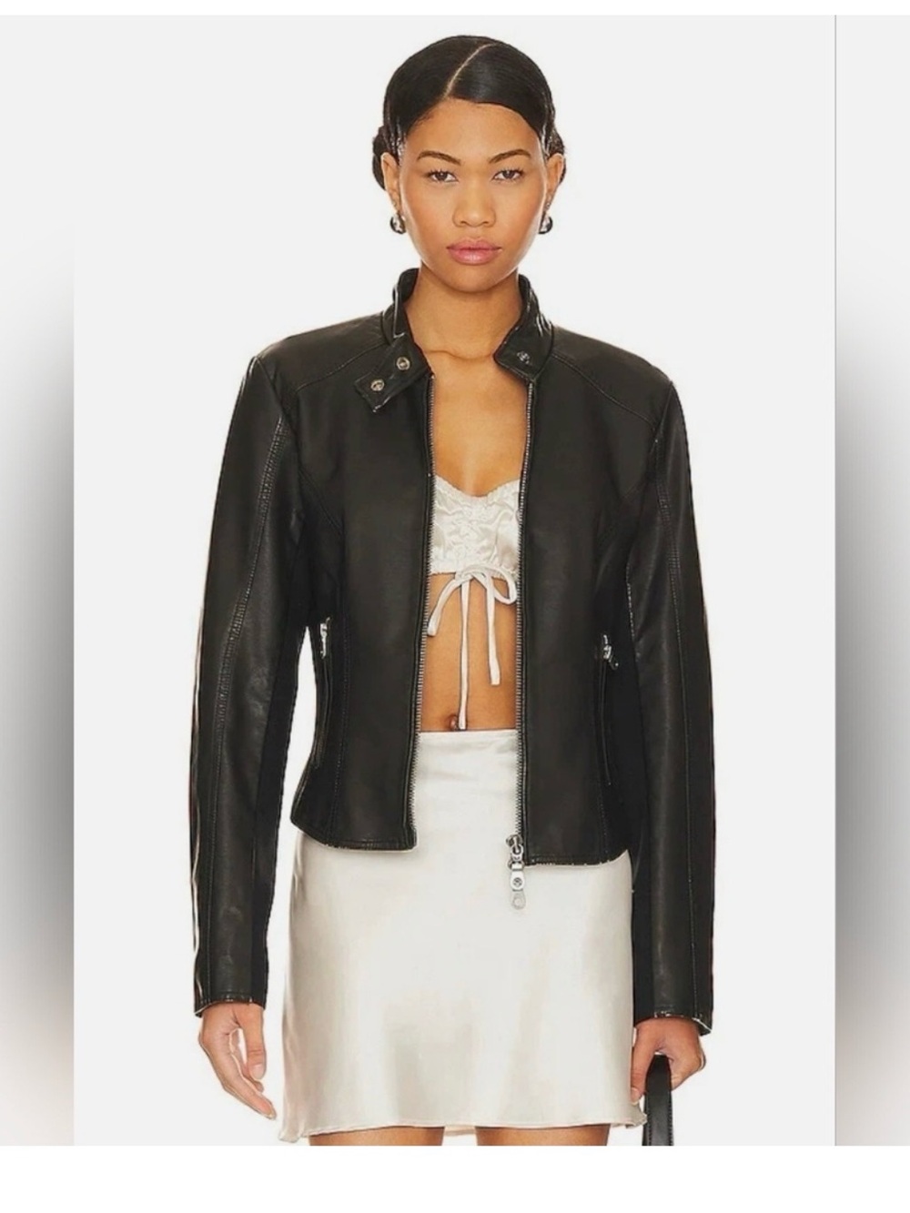 Free people max moto vegan Faux Leather Moto Jacket - Women